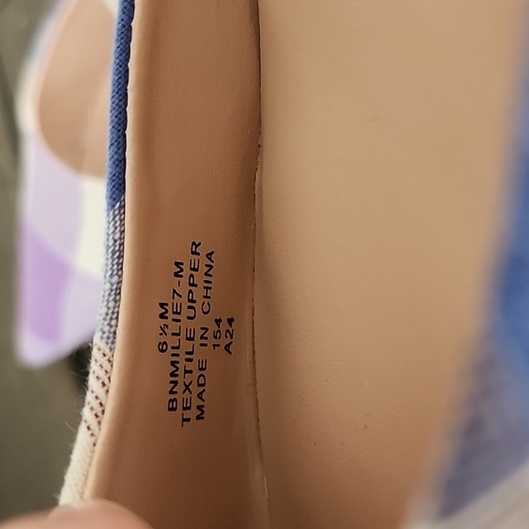 Bandolino Millie Mule Purple Multicolored Plaid Classy Pump 💜 - Picture 9 of 13